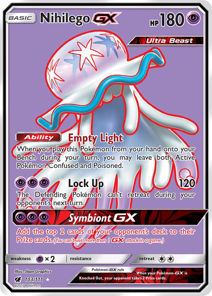 Nihilego GX - Crimson Invasion (Ultra Rare) [CIN-103] English / Near Mint / Normal