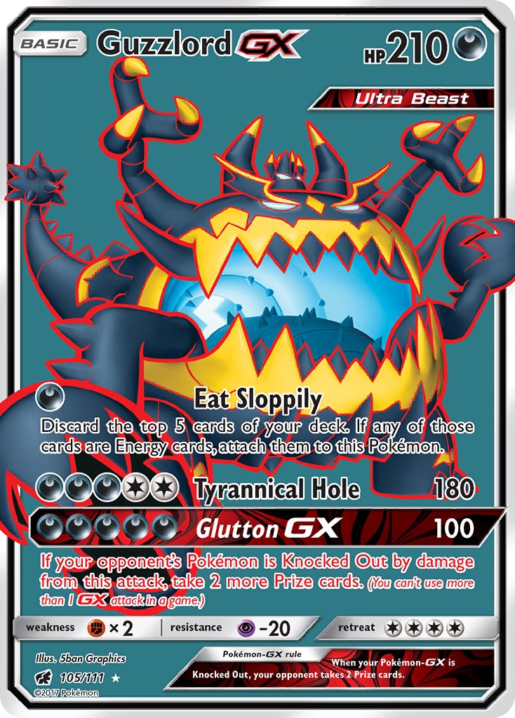 Guzzlord GX - Crimson Invasion (Ultra Rare) [CIN-105] English / Near Mint / Normal