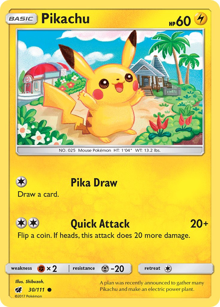 Pikachu - Crimson Invasion (Common) [CIN-30] English / Near Mint / Normal