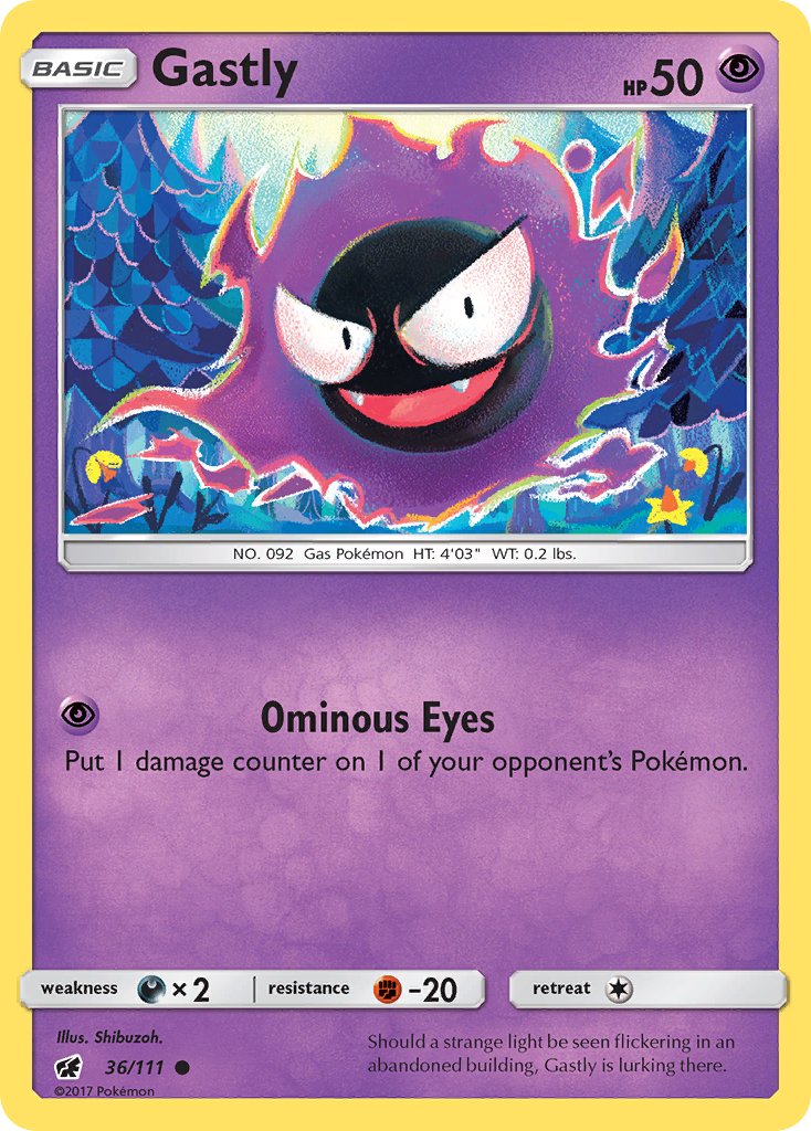 Gastly - Crimson Invasion (Common) [CIN-36] English / Near Mint / Normal