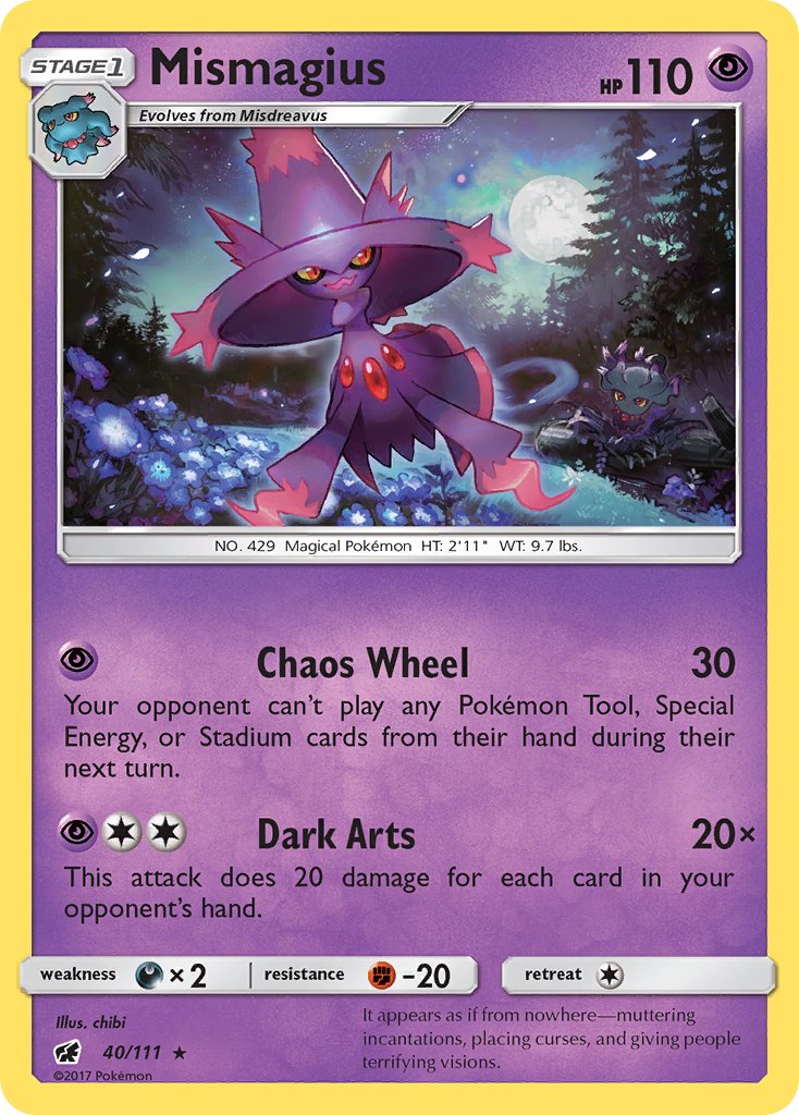 Mismagius - Crimson Invasion (Rare) [CIN-40] English / Near Mint / Normal