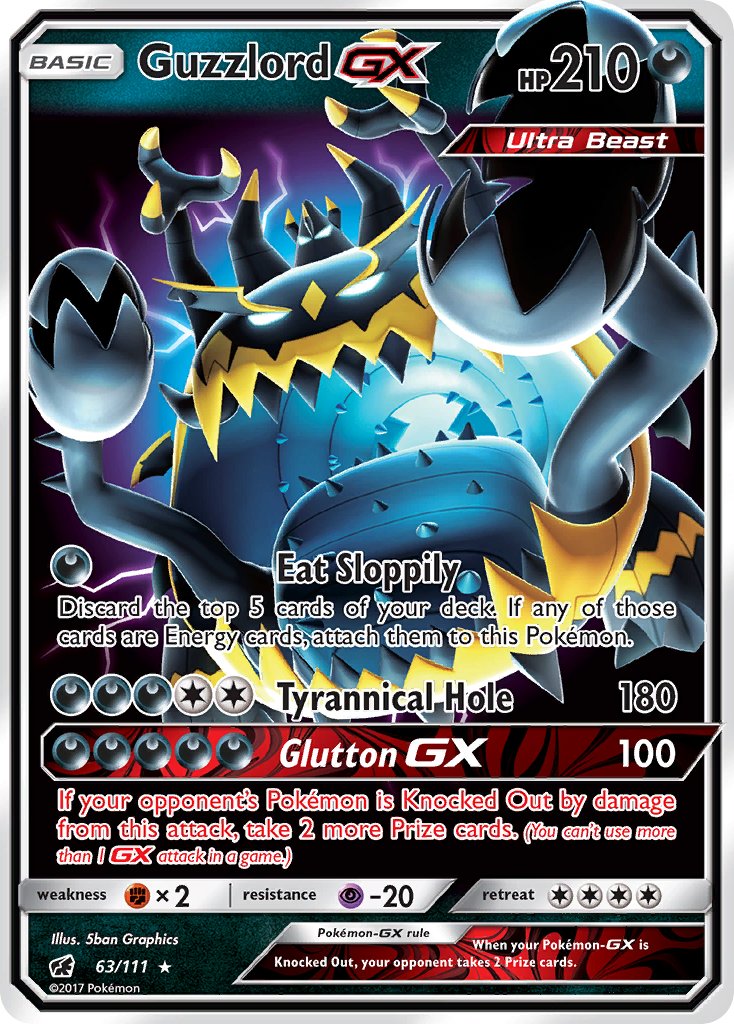 Guzzlord GX - Crimson Invasion (Ultra Rare) [CIN-63] English / Near Mint / Normal
