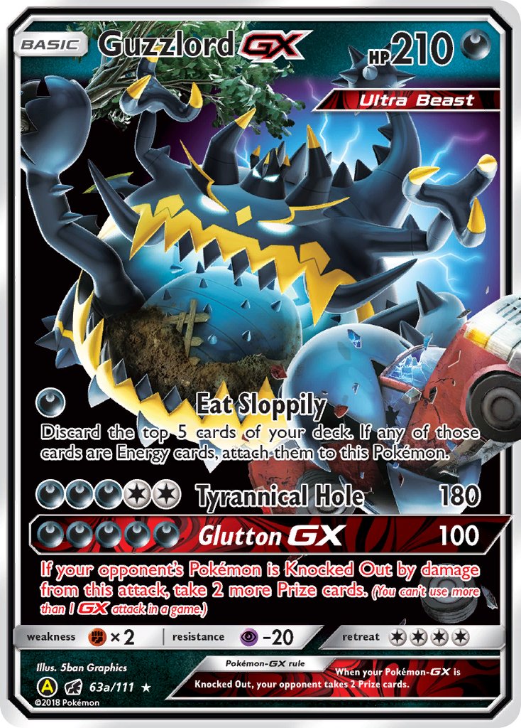 Guzzlord GX⁣ - Crimson Invasion⁣ (Promo)⁣ [63A] English / Good / Normal