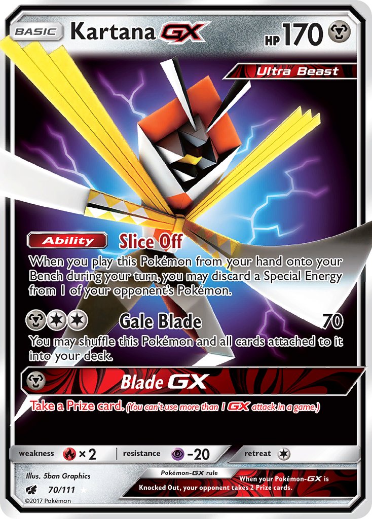 Kartana GX - Crimson Invasion (Ultra Rare) [CIN-70] English / Near Mint / Normal