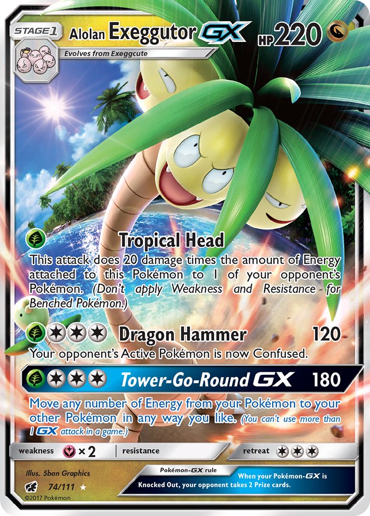 Alolan Exeggutor GX - Crimson Invasion (Ultra Rare) [CIN-74] English / Near Mint / Normal