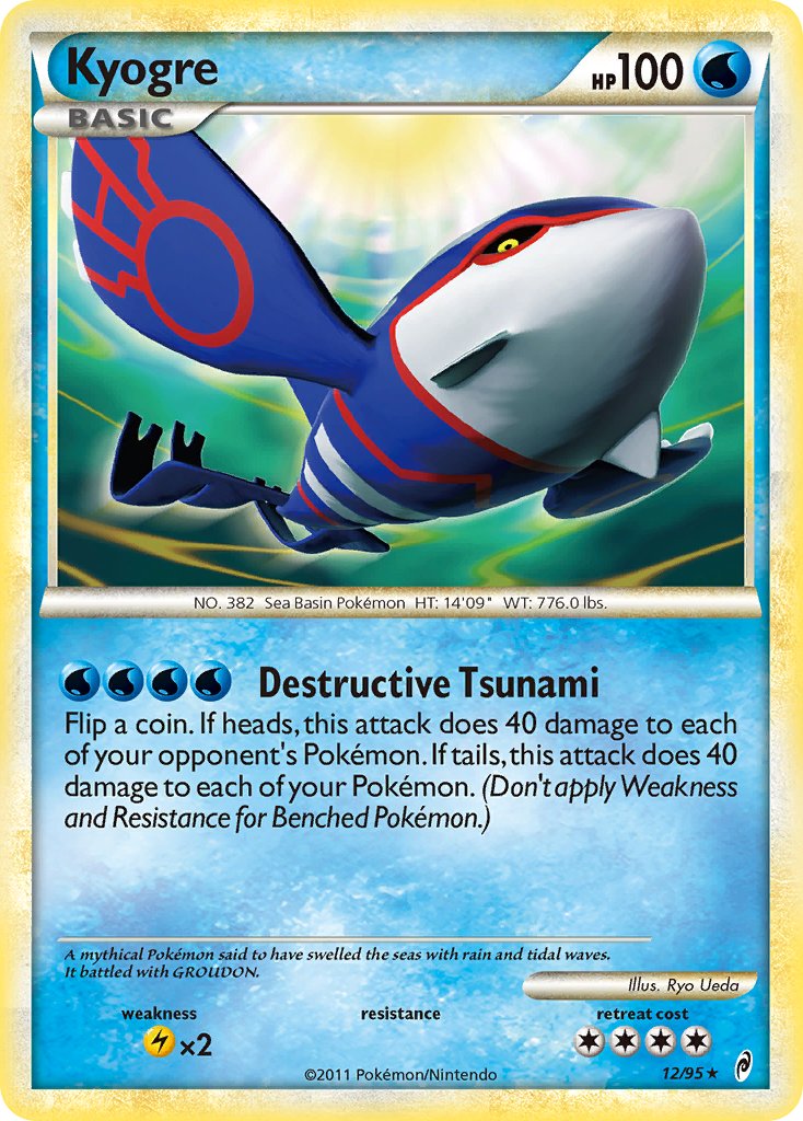 Kyogre - Call of Legends (Holo Rare) [CL-12] English / Near Mint / Normal