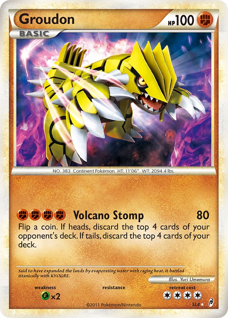 Groudon - Call of Legends (Ultra Rare) [CL-SL4] English / Near Mint / Normal