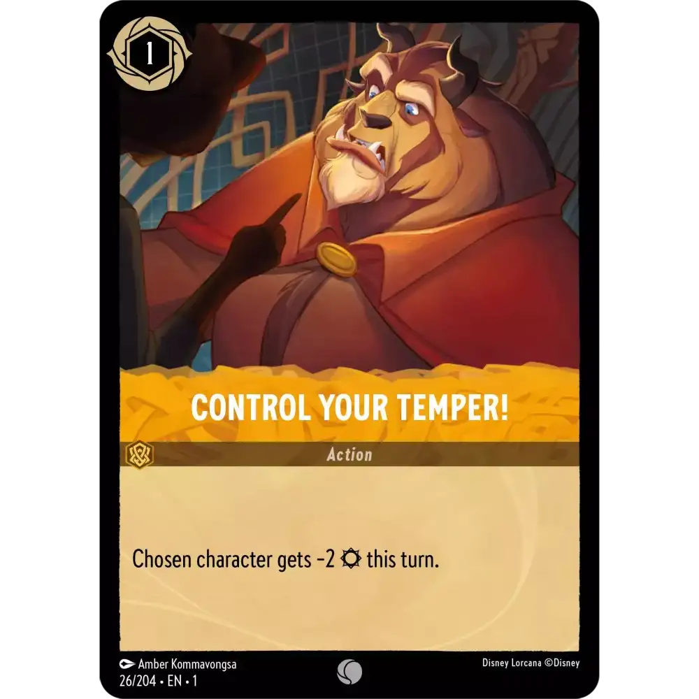 Control Your Temper! (Common) - 26/204 - Disney Lorcana