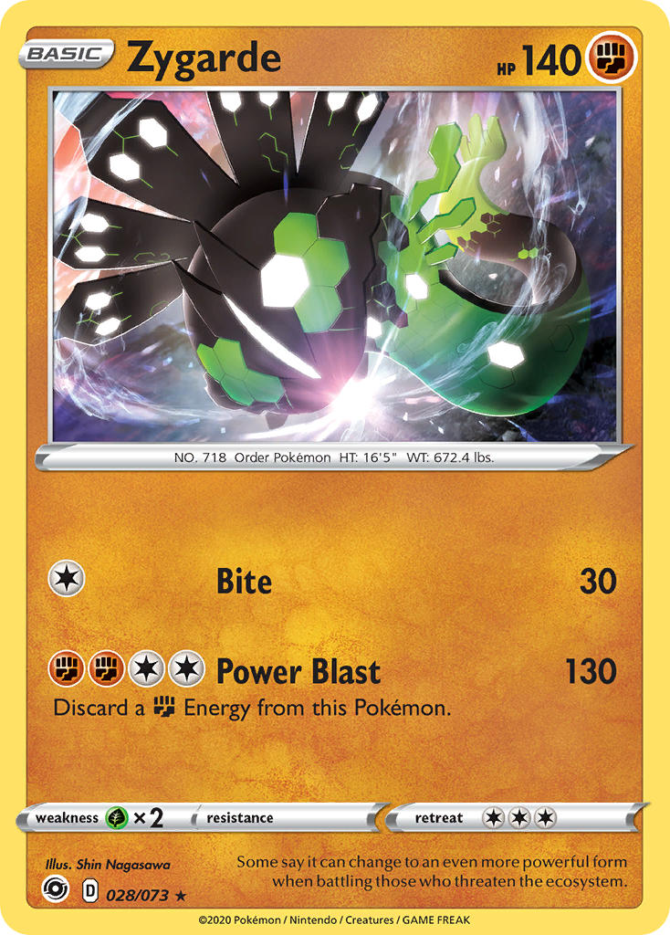 Zygarde⁣ - Champion’s Path⁣ (Holo Rare)⁣ [28] English / Near Mint / Reverse-Holo Normal