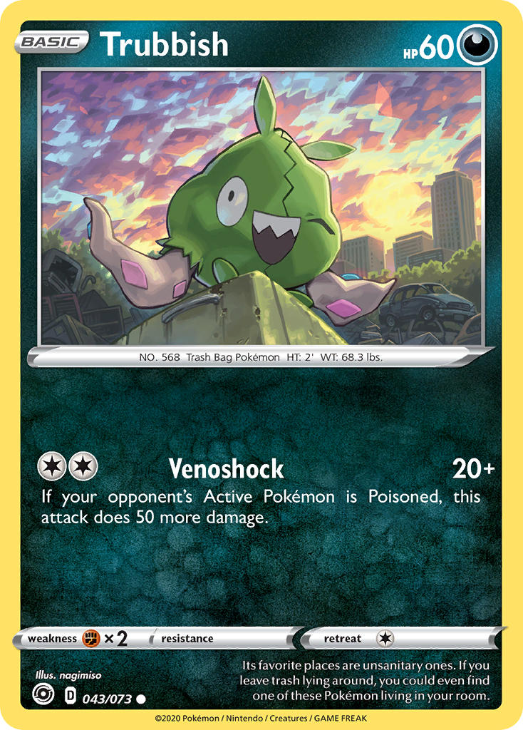Trubbish⁣ - Champion’s Path⁣ (Common)⁣ [43] English / Near Mint / Reverse-Holo Normal