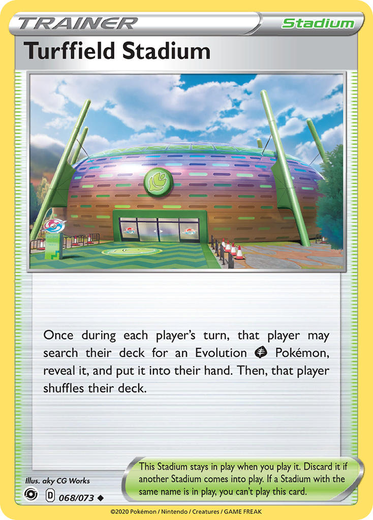 Turffield Stadium⁣ - Champion’s Path⁣ (Uncommon)⁣ [68] English / Near Mint / Reverse-Holo Normal