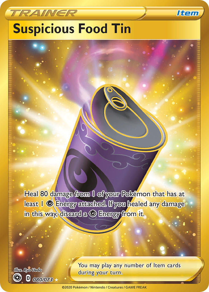 Suspicious Food Tin⁣ - Champion’s Path⁣ (Secret Rare)⁣ [80] English / Near Mint / Normal