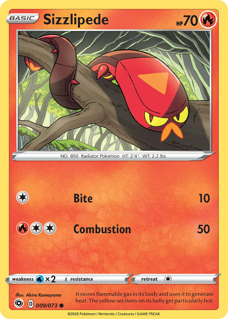 Sizzlipede⁣ - Champion’s Path⁣ (Common)⁣ [9] English / Near Mint / Reverse-Holo Normal