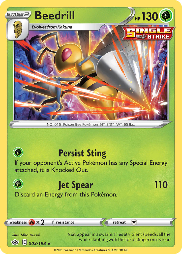 Beedrill - Chilling Reign (Holo Rare) [CRE-003] English / Near Mint / Normal