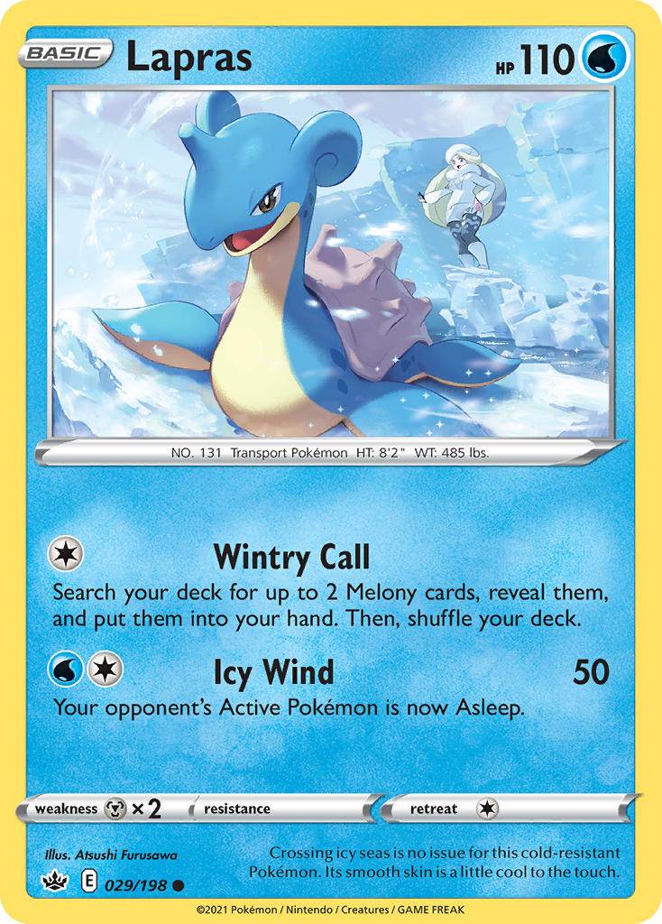 Lapras - Chilling Reign (Common) [CRE-029] English / Near Mint / Normal