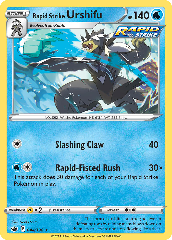 Rapid Strike Urshifu - Chilling Reign (Holo Rare) [CRE-044] English / Near Mint / Normal