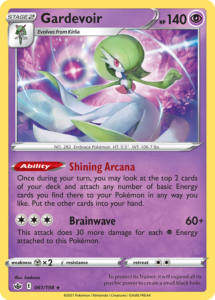 Gardevoir - Chilling Reign (Holo Rare) [CRE-061] English / Near Mint / Normal