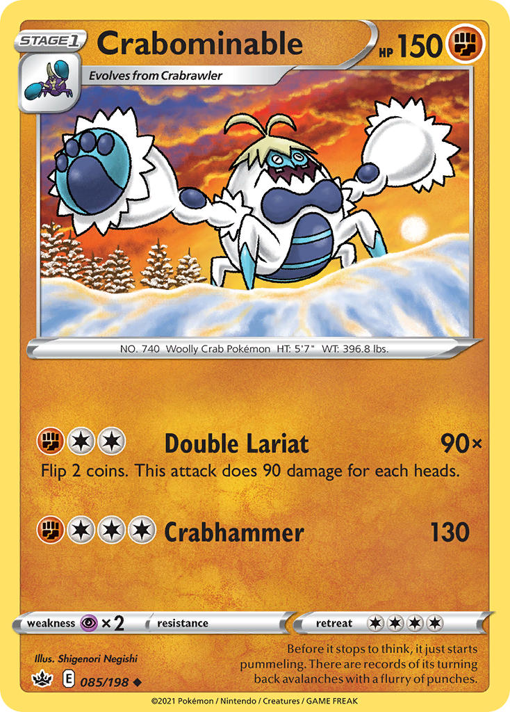 Crabominable - Chilling Reign (Uncommon) [CRE-085] English / Near Mint / Normal