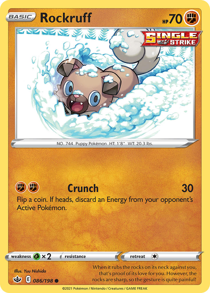 Rockruff - Chilling Reign (Common) [CRE-086] English / Near Mint / Normal