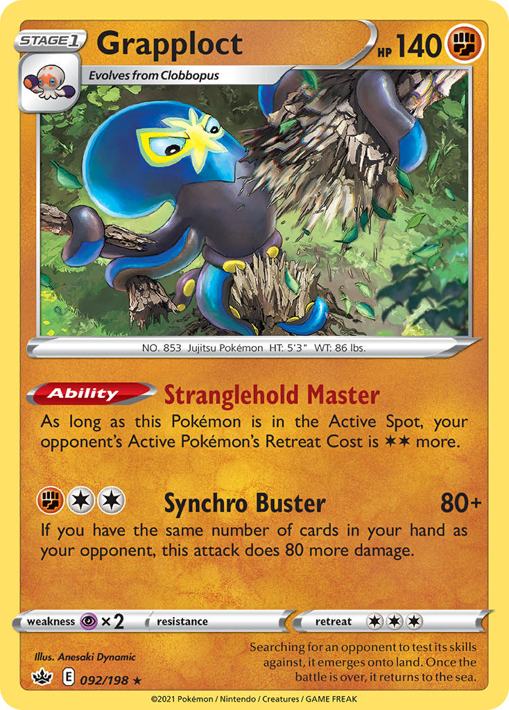 Grapploct - Chilling Reign (Holo Rare) [CRE-092] English / Near Mint / Normal