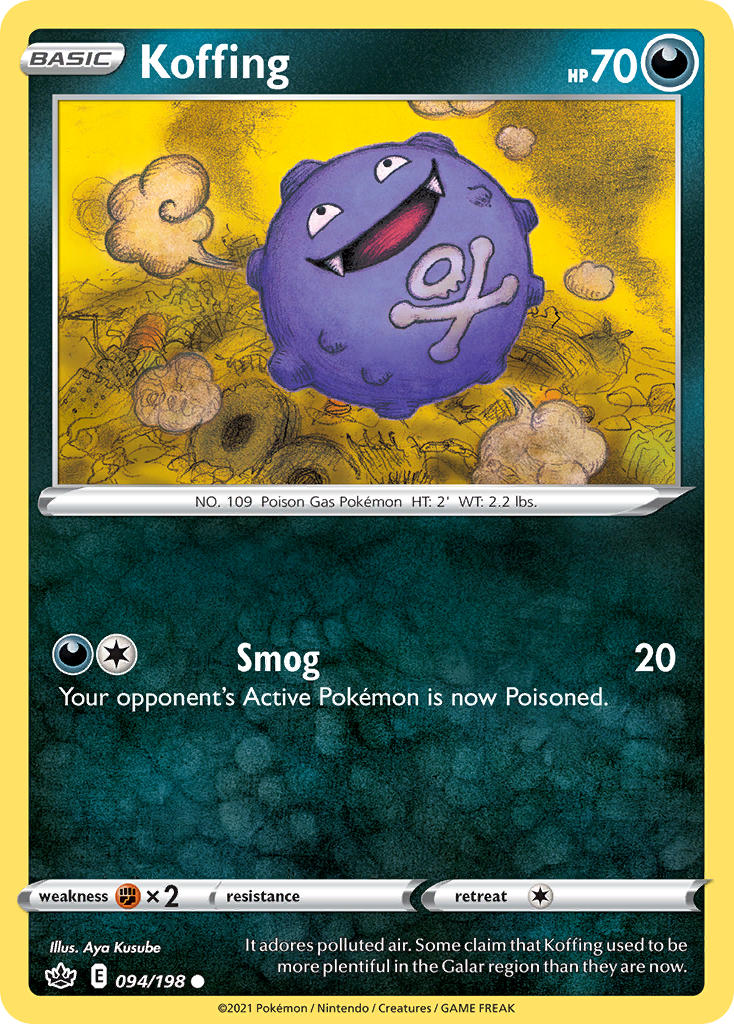 Koffing - Chilling Reign (Common) [CRE-094] English / Near Mint / Normal
