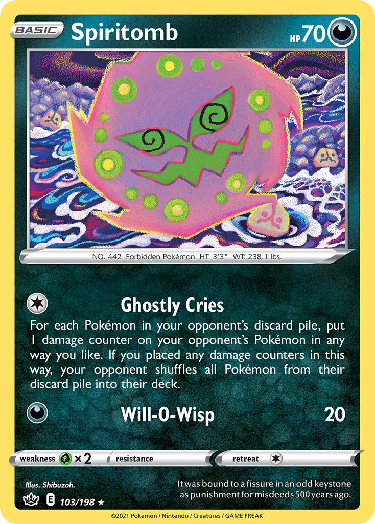 Spiritomb - Chilling Reign (Rare) [CRE-103] English / Near Mint / Normal