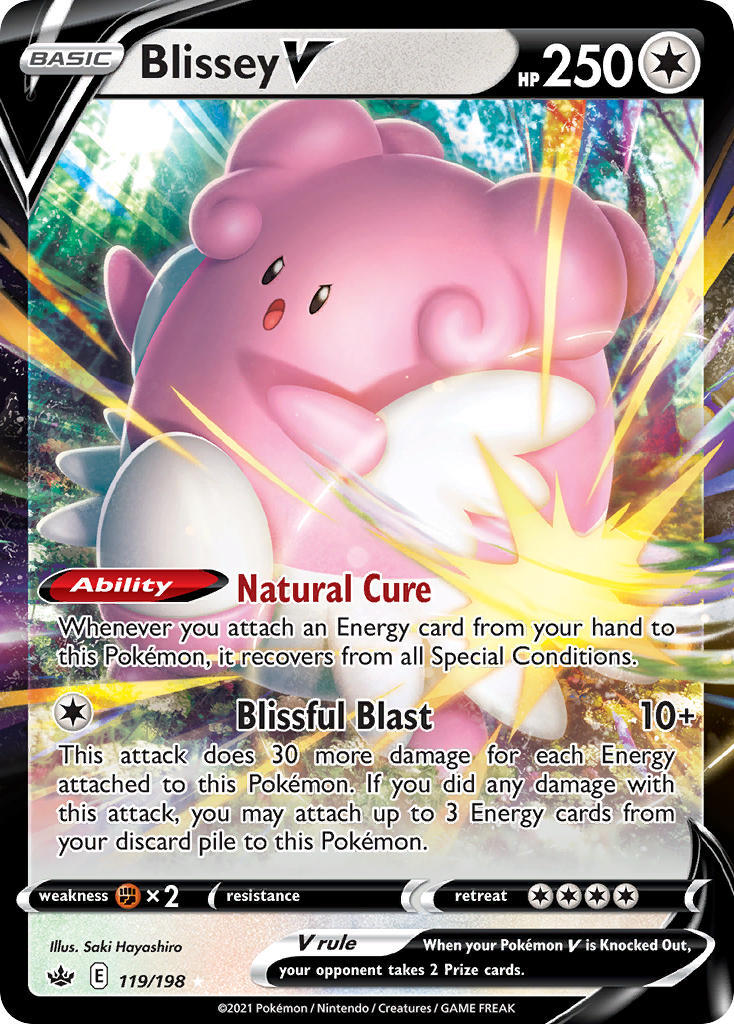 Blissey V - Chilling Reign (Ultra Rare) [CRE-119] English / Excellent / Normal