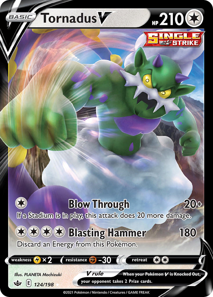 Tornadus V - Chilling Reign (Ultra Rare) [CRE-124] English / Near Mint / Normal