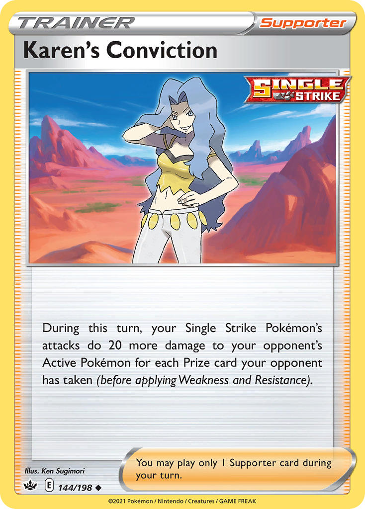 Karen's Conviction - Chilling Reign (Uncommon) [CRE-144] English / Near Mint / Normal