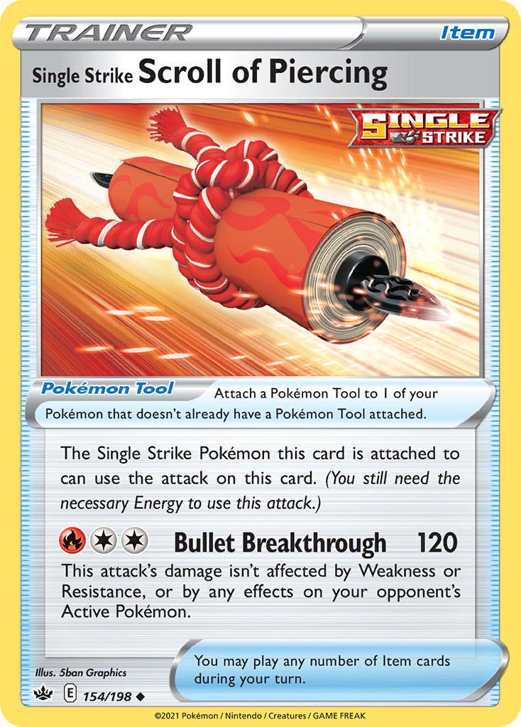 Single Strike Scroll of Piercing - Chilling Reign (Uncommon) [CRE-154] English / Near Mint / Normal
