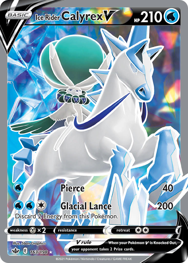 Ice Rider Calyrex V - Chilling Reign (Ultra Rare) [CRE-163] English / Near Mint / Normal