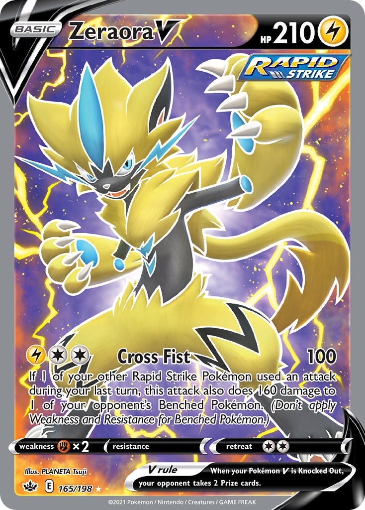 Zeraora V - Chilling Reign (Ultra Rare) [CRE-165] English / Near Mint / Normal