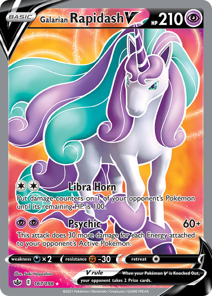 Galarian Rapidash V - Chilling Reign (Ultra Rare) [CRE-167] English / Near Mint / Normal