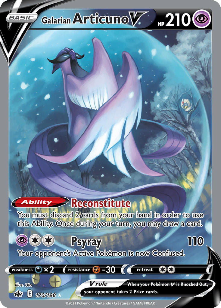 Galarian Articuno V - Chilling Reign (Ultra Rare) [CRE-170] English / Near Mint / Normal