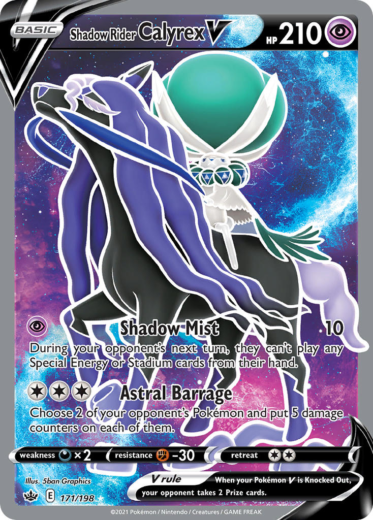 Shadow Rider Calyrex V - Chilling Reign (Ultra Rare) [CRE-171] English / Near Mint / Normal