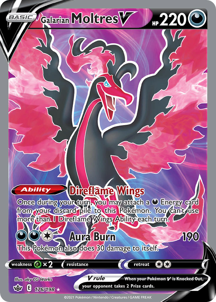 Galarian Moltres V - Chilling Reign (Ultra Rare) [CRE-176] English / Near Mint / Normal