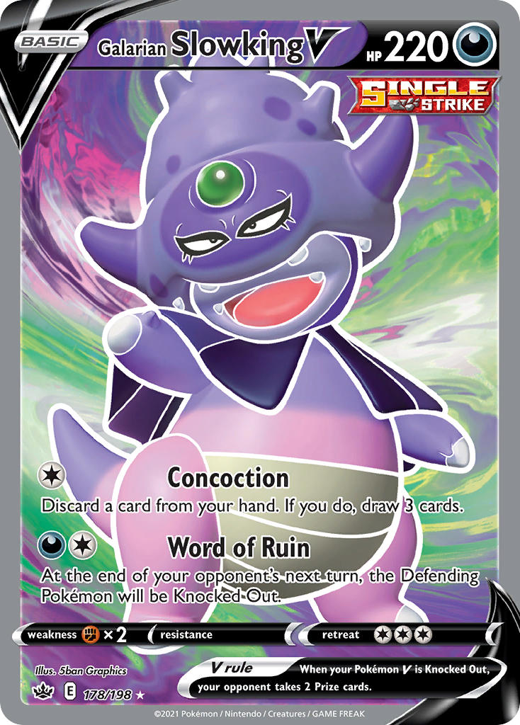 Galarian Slowking V - Chilling Reign (Ultra Rare) [CRE-178] English / Near Mint / Normal