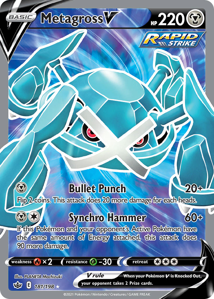 Metagross V - Chilling Reign (Ultra Rare) [CRE-181] English / Near Mint / Normal