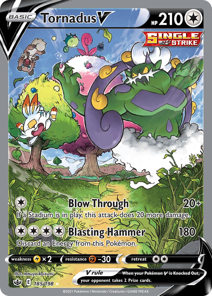 Tornadus V - Chilling Reign (Ultra Rare) [CRE-185] English / Near Mint / Normal