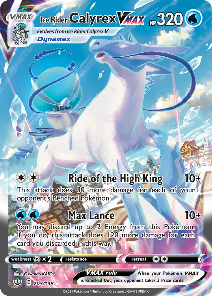 Ice Rider Calyrex VMAX - Chilling Reign (Secret Rare) [CRE-203] English / Near Mint / Normal