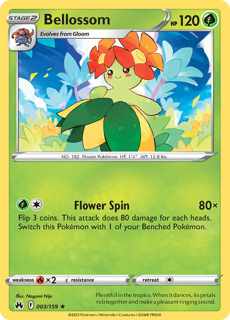 Bellossom - Crown Zenith (Rare) [CRZ-003] English / Near Mint / Normal