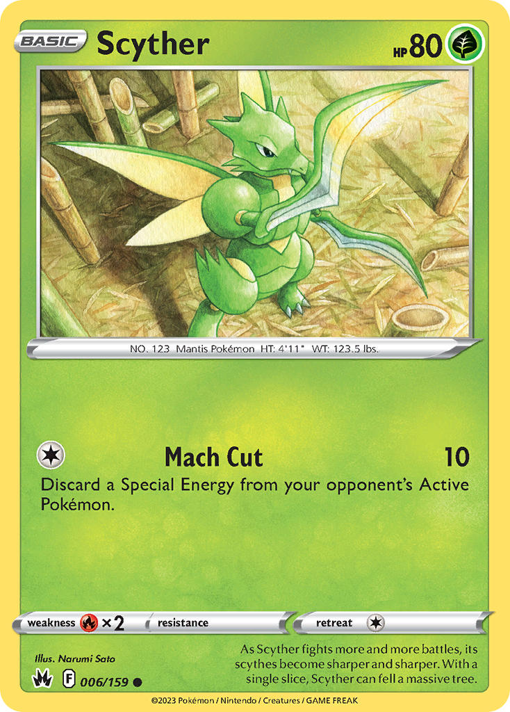 Scyther - Crown Zenith (Common) [CRZ-006] English / Near Mint / Normal