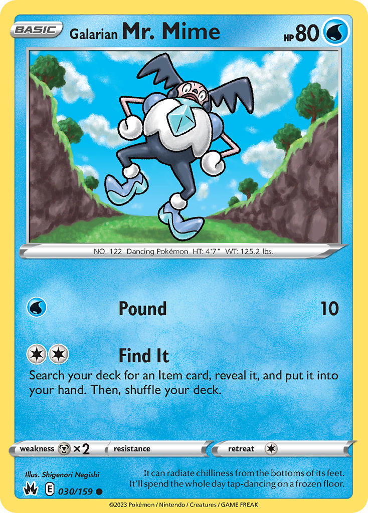 Galarian Mr. Mime - Crown Zenith (Common) [CRZ-030] English / Near Mint / Normal
