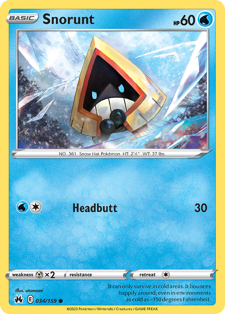 Snorunt - Crown Zenith (Common) [CRZ-034] English / Near Mint / Normal