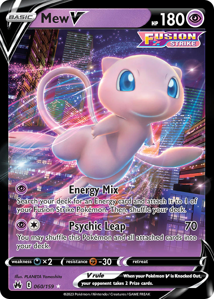 Mew V - Crown Zenith (Ultra Rare) [CRZ-060] English / Near Mint / Normal