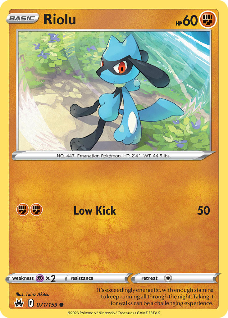 Riolu - Crown Zenith (Common) [CRZ-071] English / Near Mint / Normal