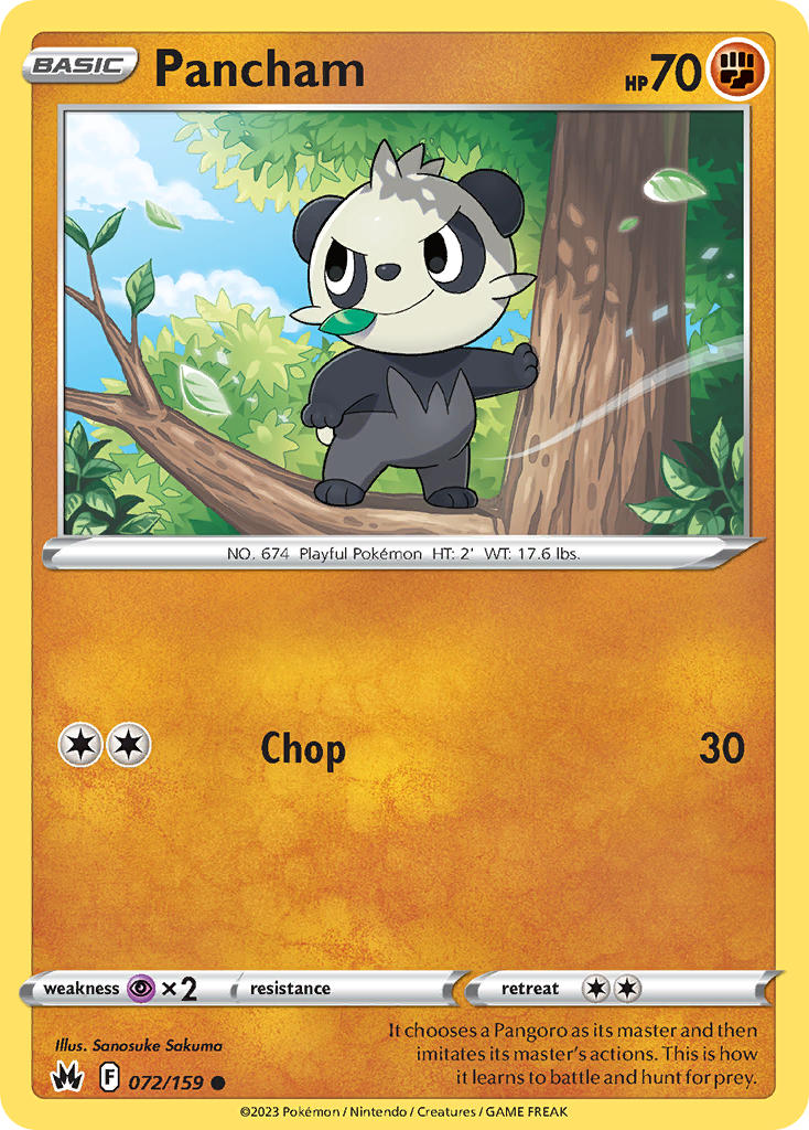 Pancham - Crown Zenith (Common) [CRZ-072] English / Near Mint / Normal