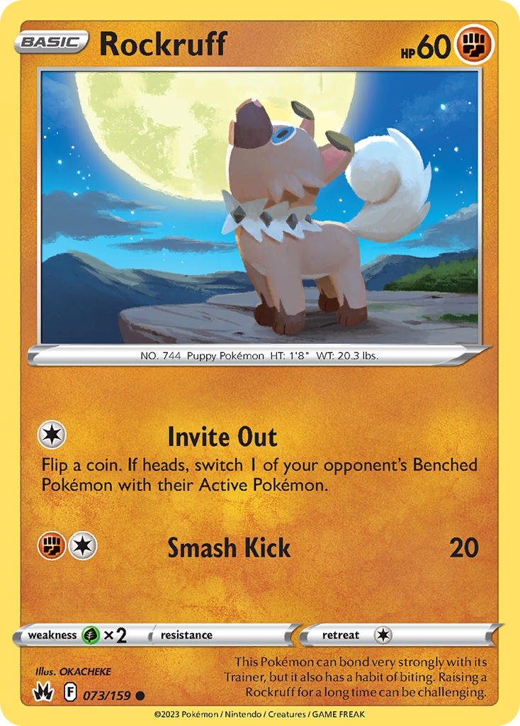 Rockruff - Crown Zenith (Common) [CRZ-073] English / Near Mint / Normal