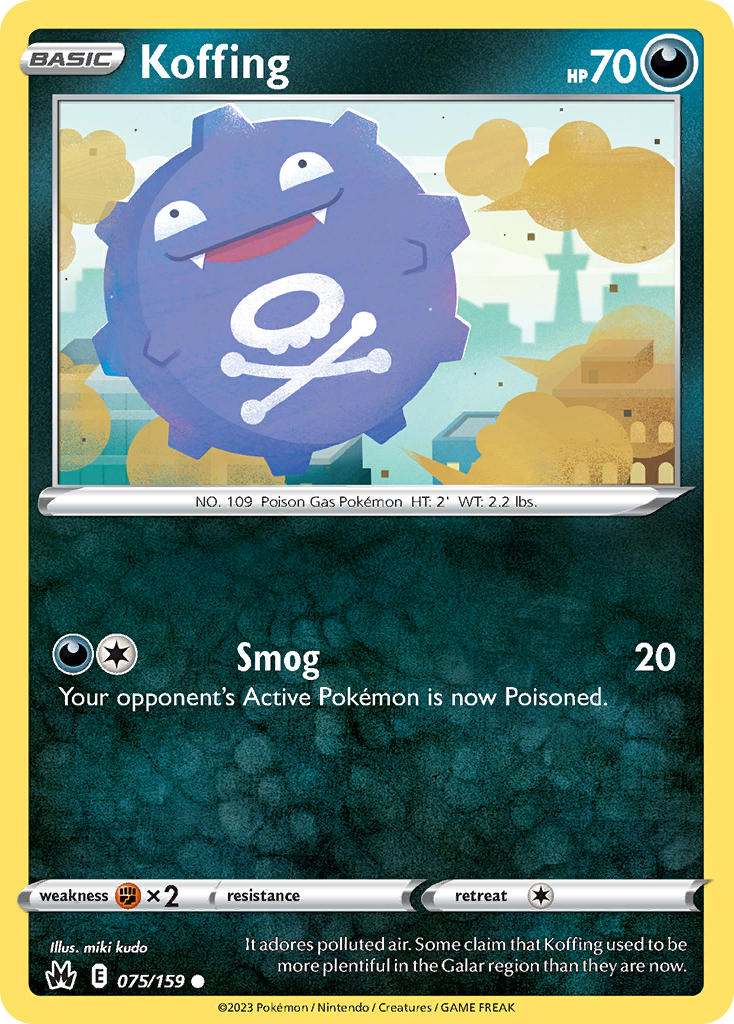 Koffing - Crown Zenith (Common) [CRZ-075] English / Near Mint / Normal