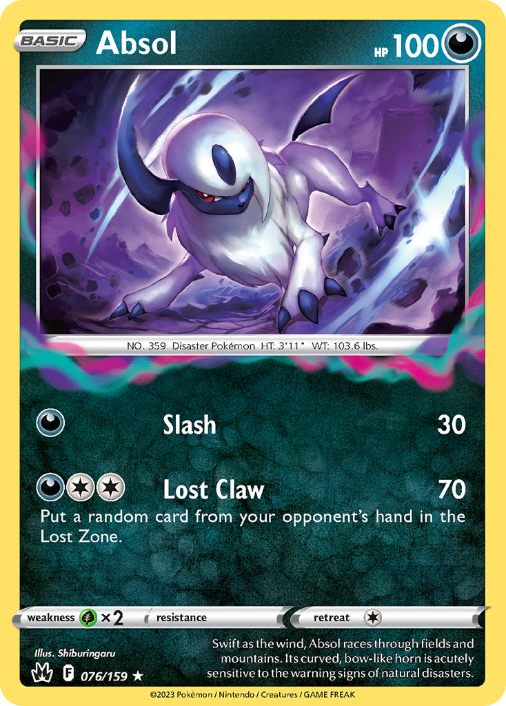 Absol - Crown Zenith (Holo Rare) [CRZ-076] English / Near Mint / Normal